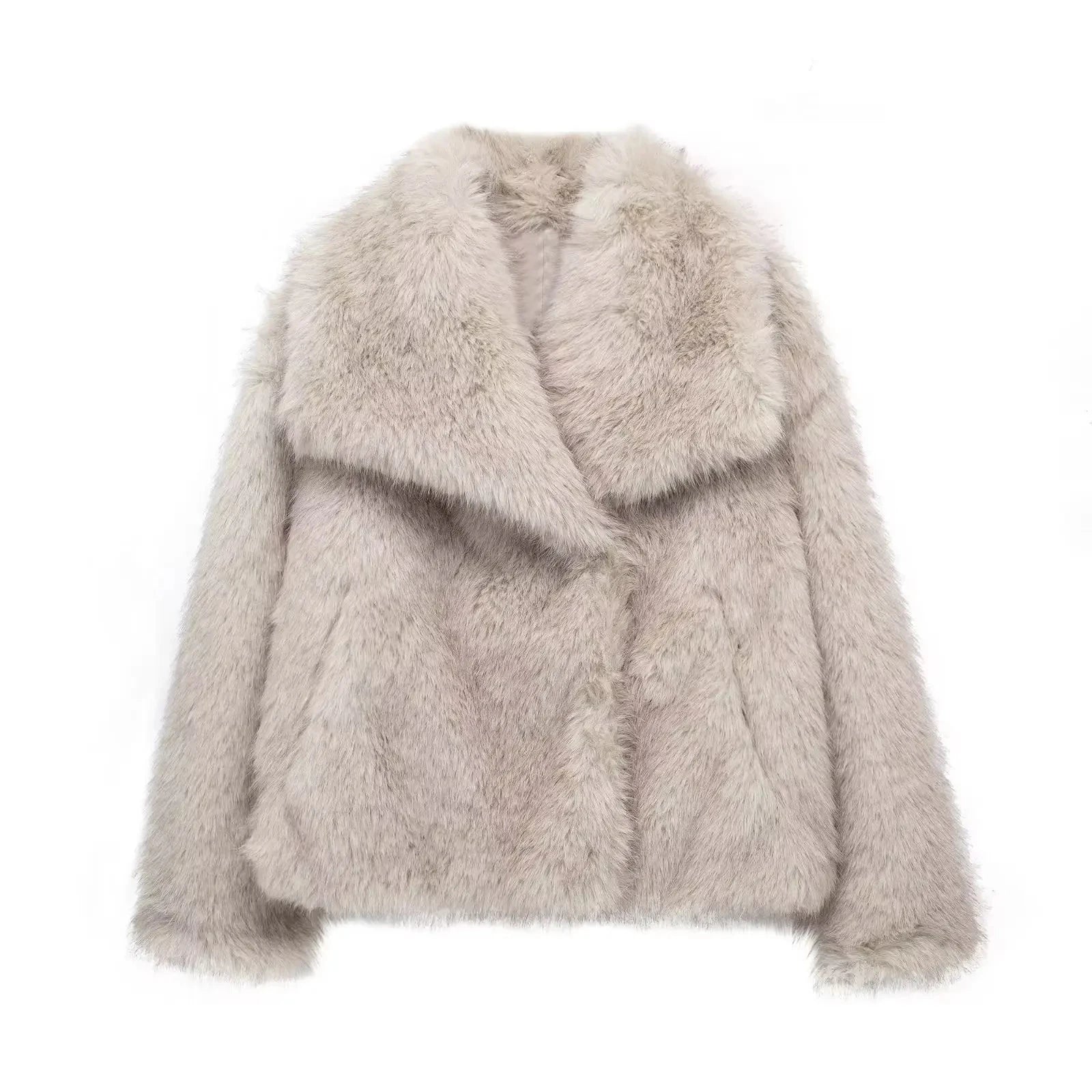 Chic Elegant Faux Fur Coat