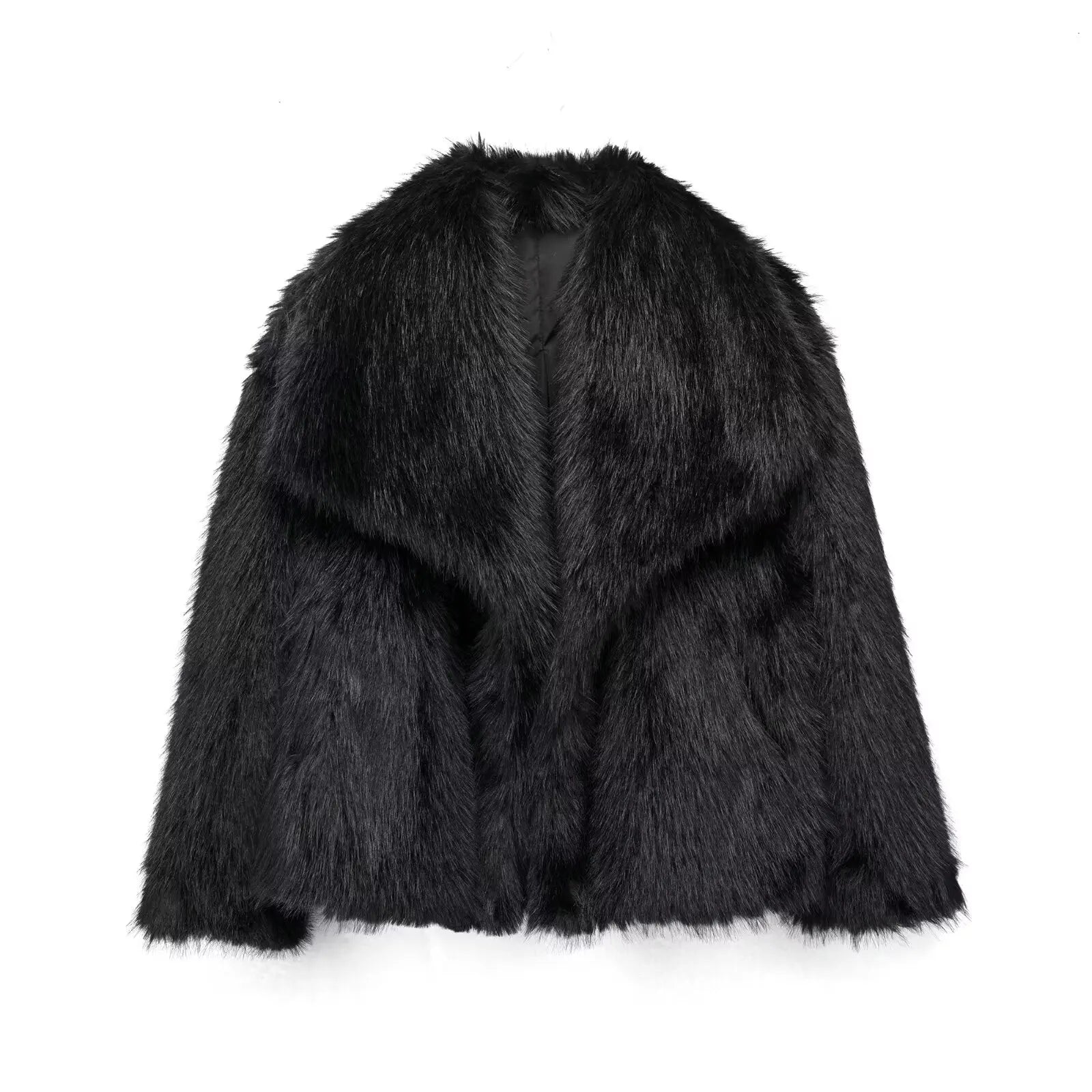 Chic Elegant Faux Fur Coat