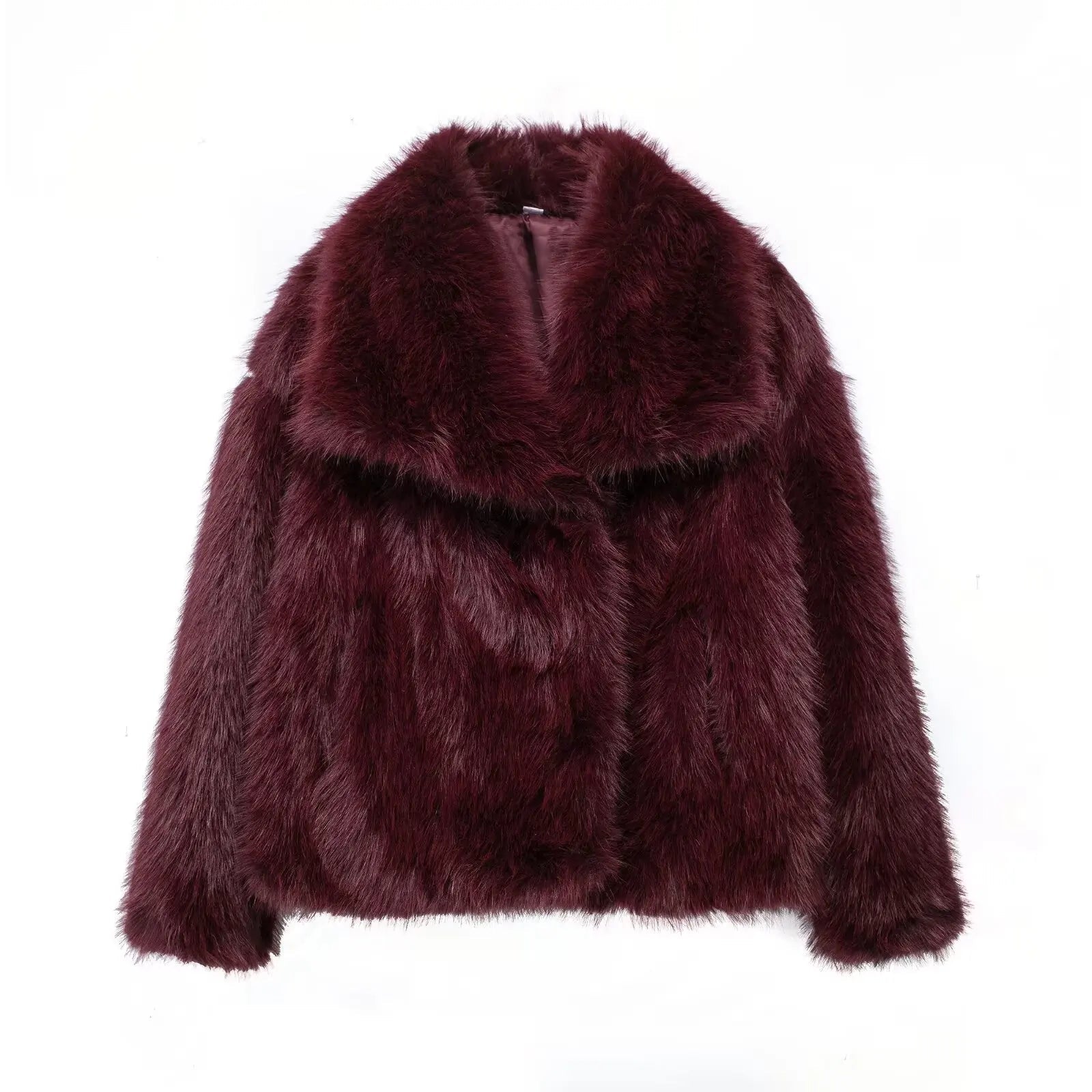 Chic Elegant Faux Fur Coat