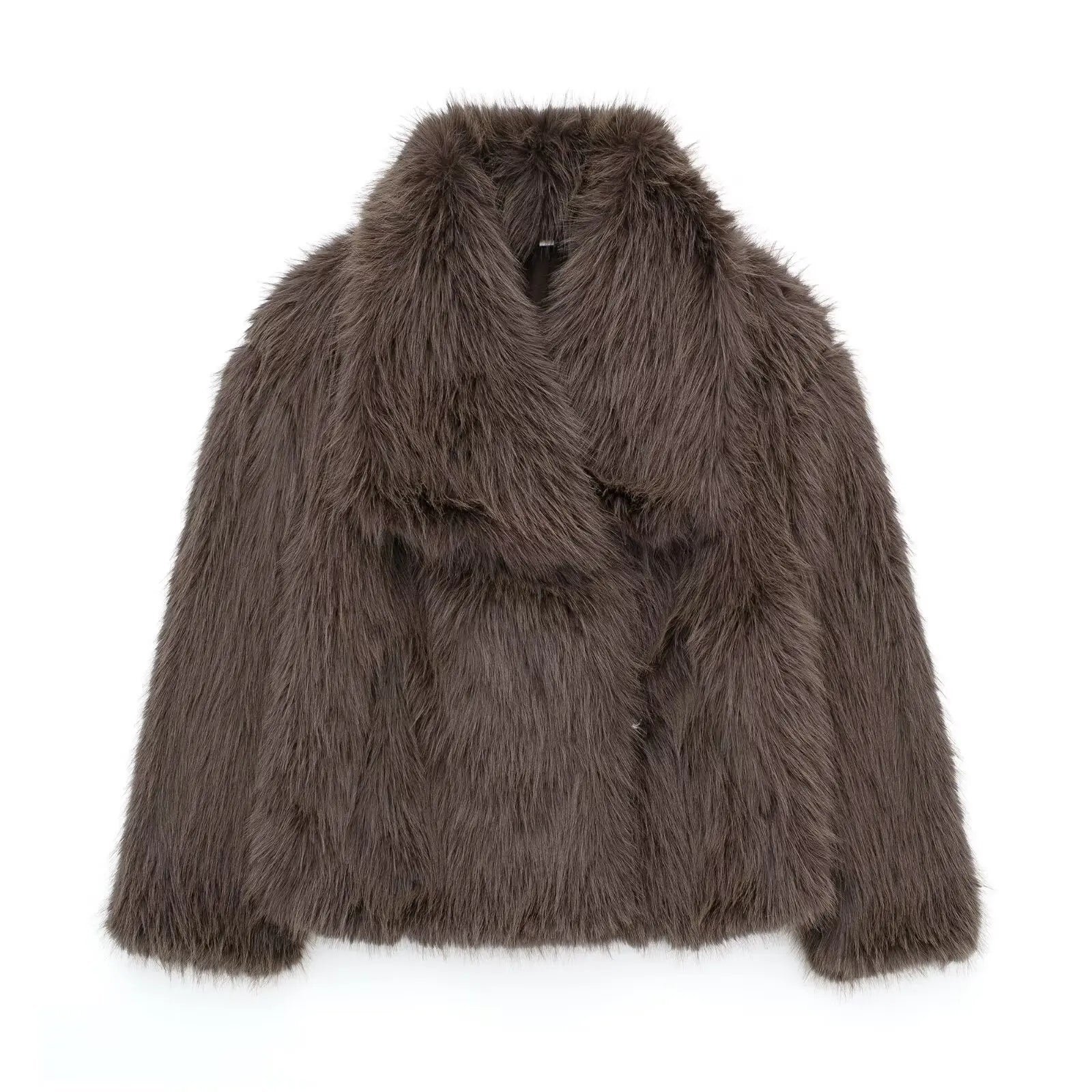 Chic Elegant Faux Fur Coat