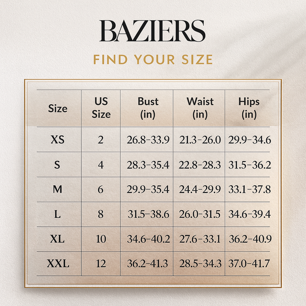 Size chart image