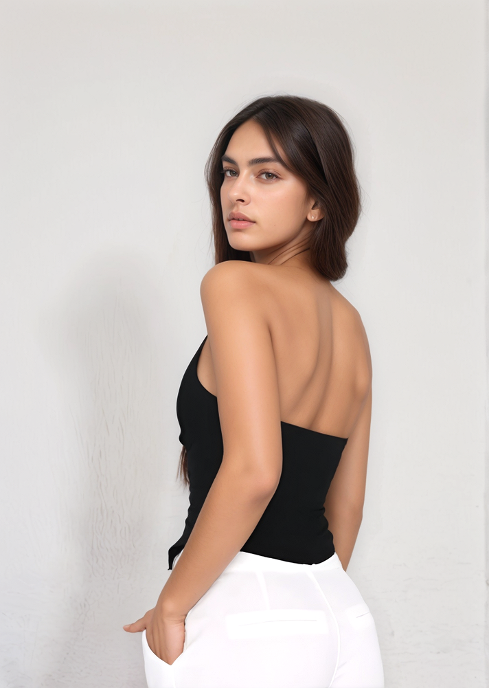 Chic Halter Backless Crop Top