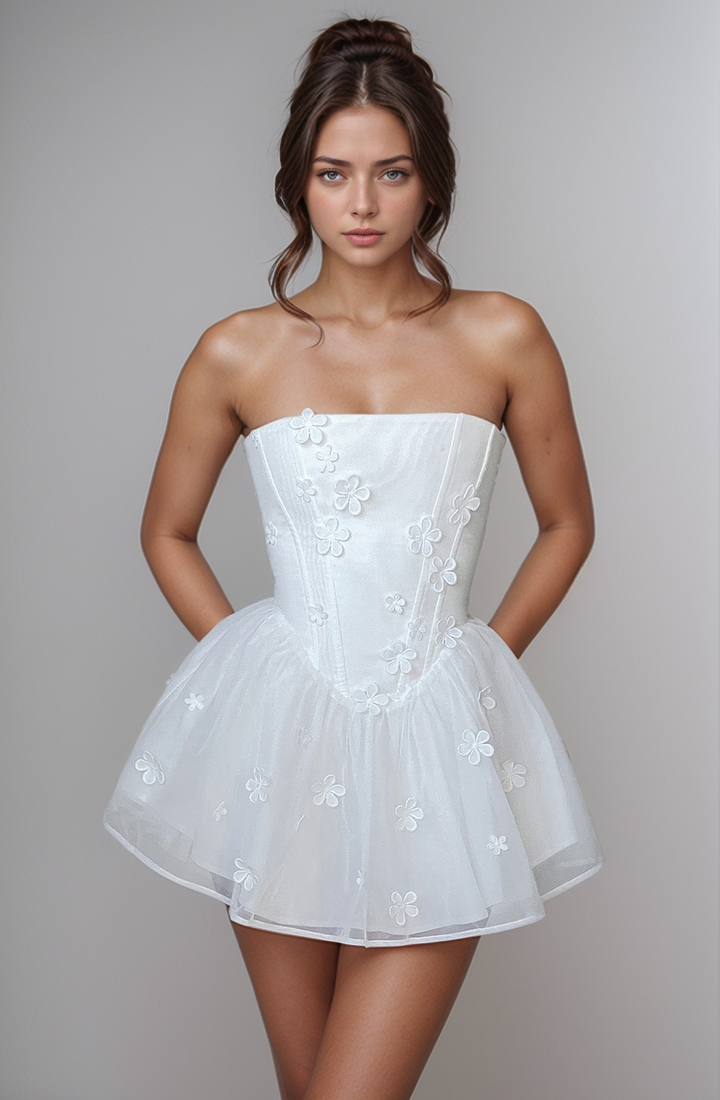 Ethereal Blossom Mini Dress