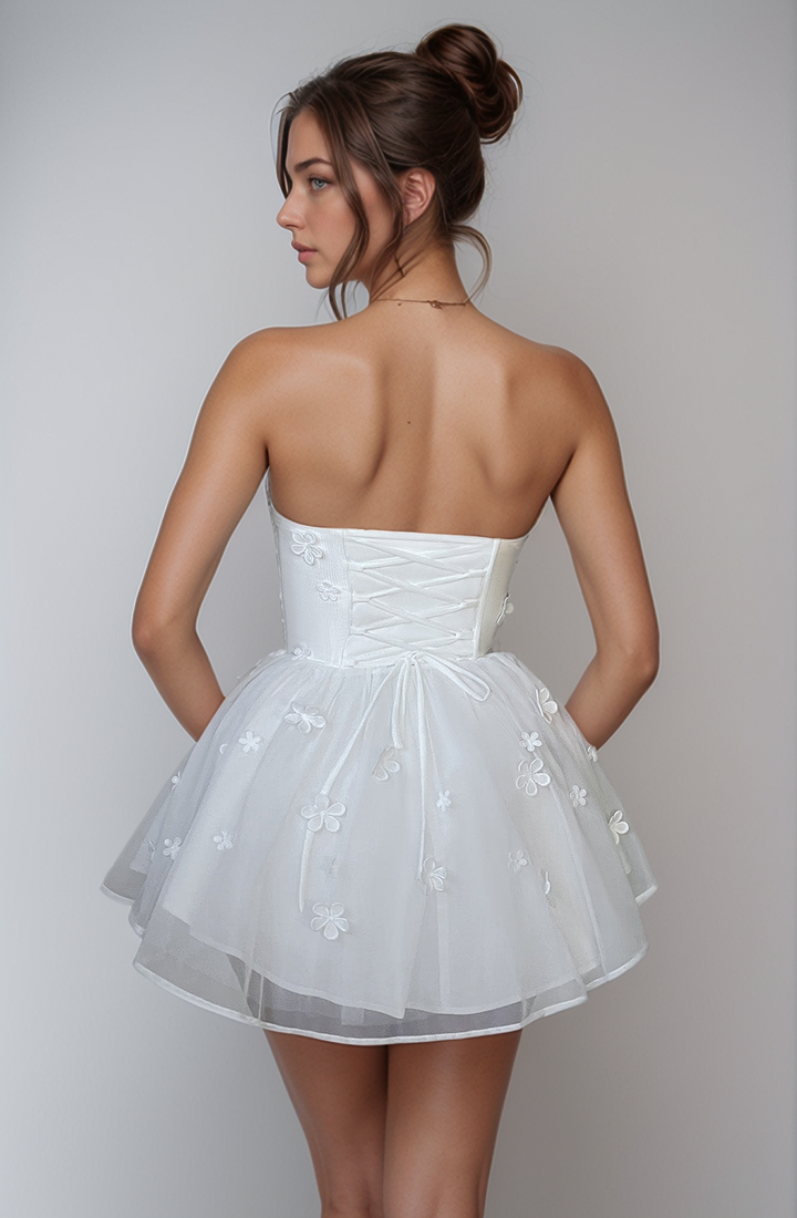 Ethereal Blossom Mini Dress