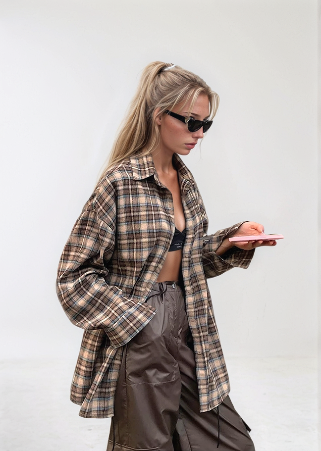 Oversized Flannel Street Drip