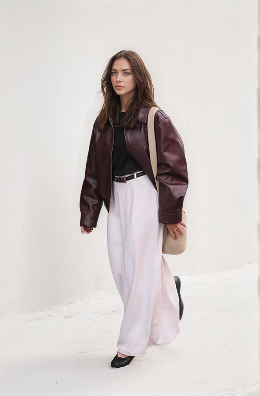 Vintage Faux Leather Jacket