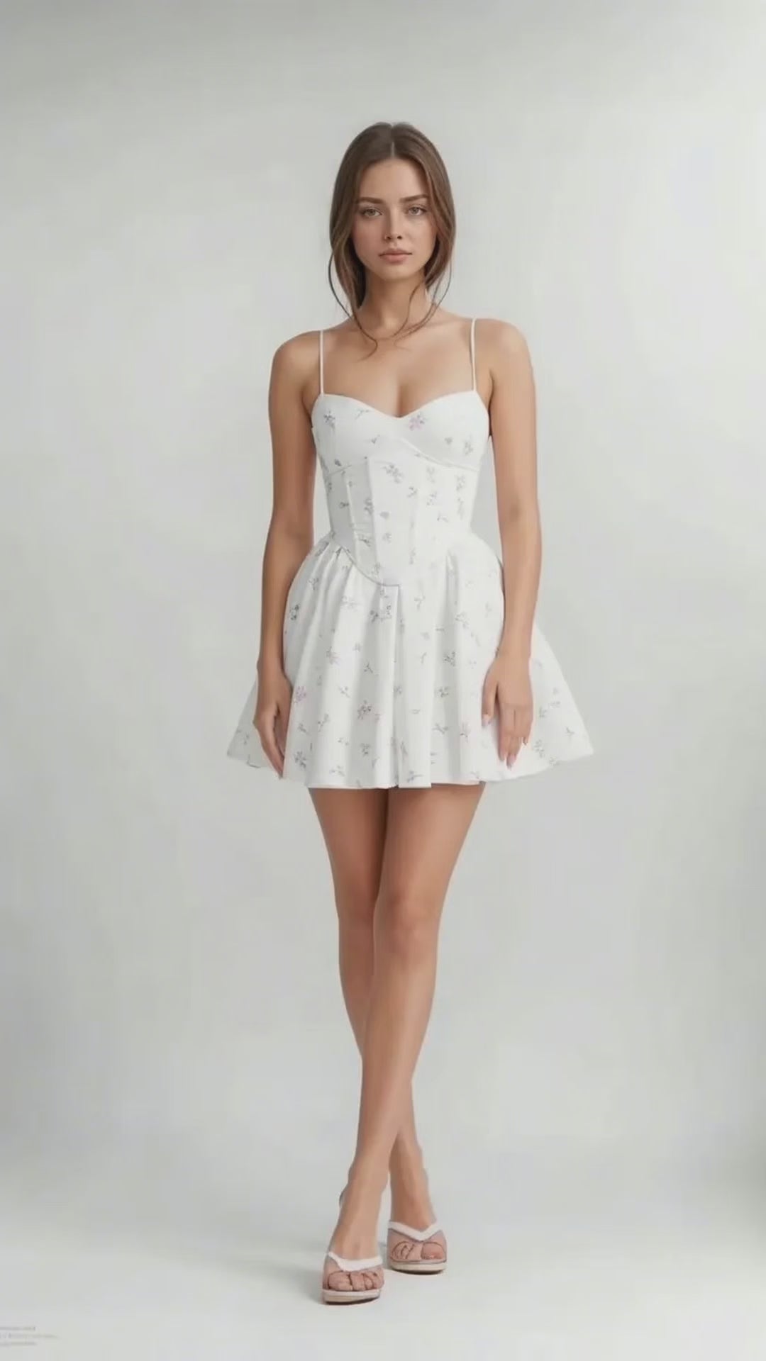 Daisy Charm Floral Mini Dress